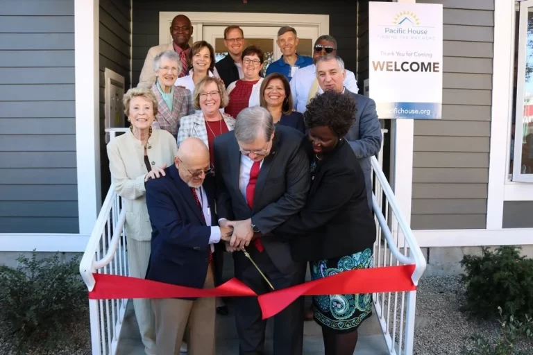 The ribbon cutting for our newest deeply affordable housing property – the Janie Wilson House!